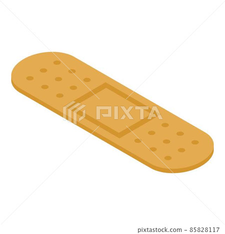 Medical plaster icon, isometric style 85828117
