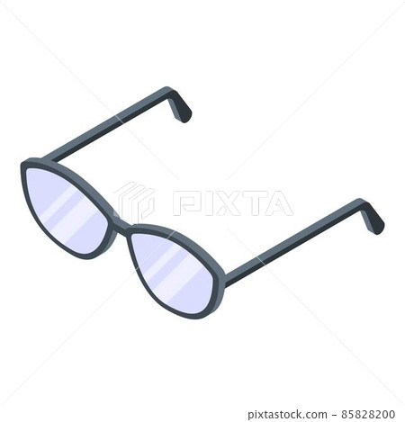 Woman eyeglasses icon, isometric style Woman eyeglasses icon, isometric style 85828200