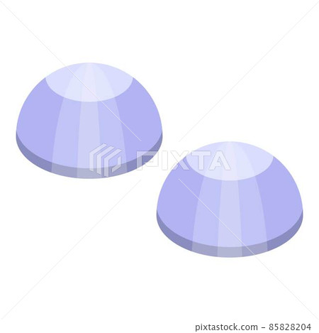 Eye lens icon, isometric style Eye lens icon, isometric style 85828204
