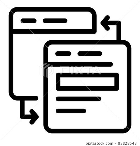 Website restore icon, outline style Website restore icon, outline style 85828548