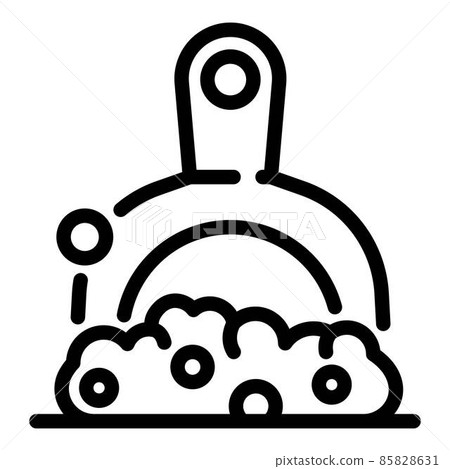 Washing dishes icon, outline style 85828631