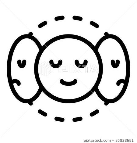 Three personality masks icon, outline style Three personality masks icon, outline style 85828691