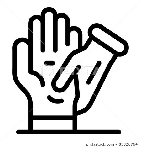 Palm massage icon, outline style Palm massage icon, outline style 85828764