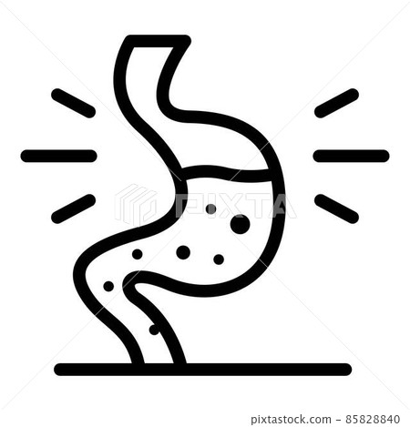Stomach digestion icon, outline style Stomach digestion icon, outline style 85828840