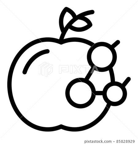 Apple research icon, outline style Apple research icon, outline style 85828929