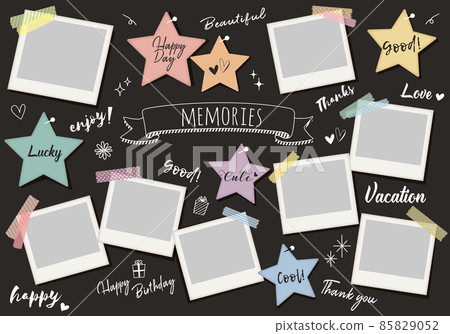 Blackboard style photo album Blackboard style photo album 85829052