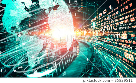 Futuristic global social media, people network and tacit digital data sharing 85829511