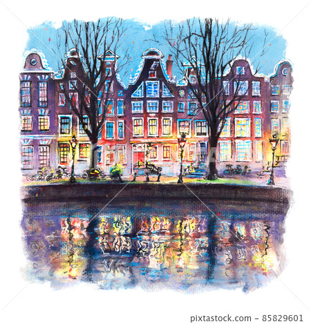 Amsterdam canal Leidsegracht 85829601