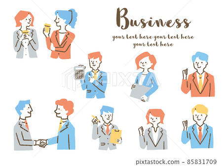 Working people_set_color Working people_set_color 85831709