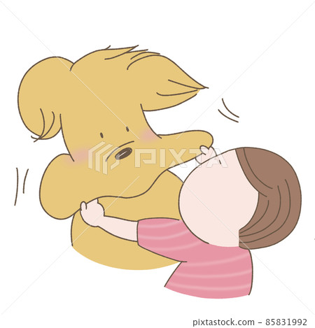 狗的臉被主人拉長了 85831992