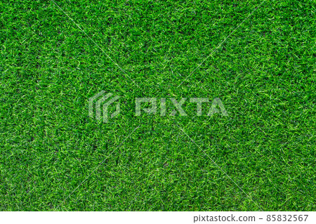 Green grass texture background. Top view of green lawn sport background. 85832567