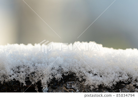 Lightly piled snow 85834794