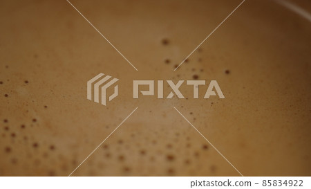 macro of espresso in cup 85834922