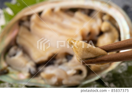 Live abalone sashimi Live abalone sashimi 85837375