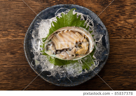 Live abalone sashimi Live abalone sashimi 85837378