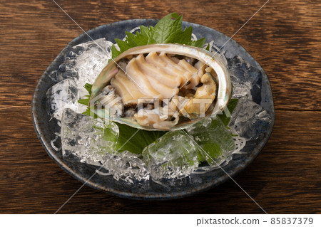 Live abalone sashimi Live abalone sashimi 85837379