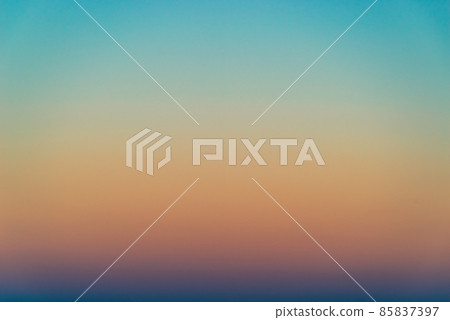 Gradation of the eastern sky at dusk Dark cyan 85837397