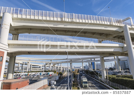 神奈川縣橫濱市鶴見區 Daikoku Junction 和 Daikoku PA Daikoku Pier 85837887