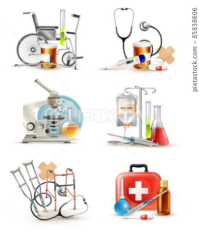 Medical Supply Elements Set Medical Supply Elements Set 85838606