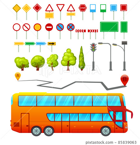 City Transport Elements Set 85839063