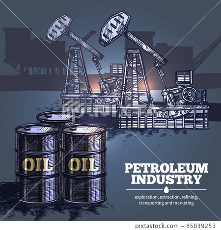 Oil Industry Background 85839251
