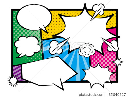 American comic pop balloon 85840527