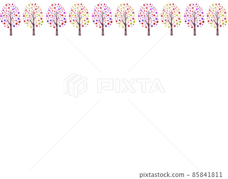 Scandinavian style cherry blossom frame, wallpaper Scandinavian style cherry blossom frame, wallpaper 85841811