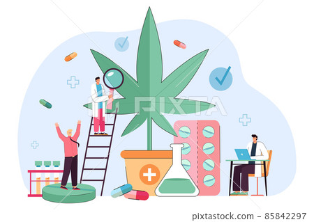 Doctors researching use of hemp oil extract from marijuana plant 85842297