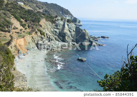 石灘/沙灘(貞崎半島/愛媛縣伊方町) 石灘/沙灘(貞崎半島/愛媛縣伊方町) 85844391