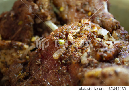 fuzzy unfocused photo of pickled meat fuzzy unfocused photo of pickled meat 85844483