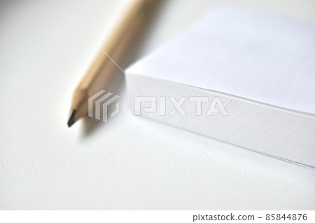 Office pencil and notebook on white background 85844876