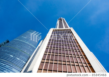 Moscow cityscape modern glass skyscraper Moscow cityscape modern glass skyscraper 85845468