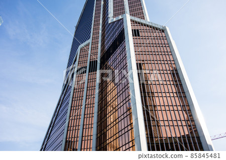 Moscow cityscape modern glass skyscraper Moscow cityscape modern glass skyscraper 85845481