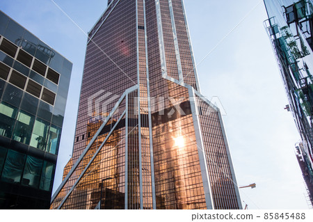 Moscow cityscape modern glass skyscraper Moscow cityscape modern glass skyscraper 85845488