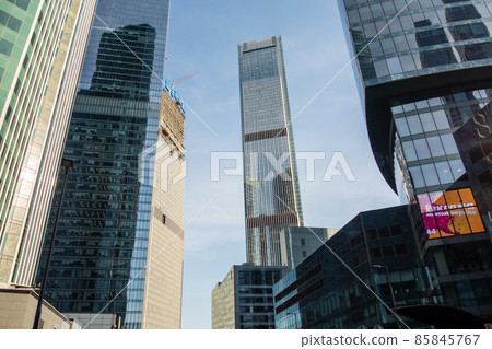 莫斯科城市景觀現代玻璃摩天大樓 莫斯科城市景觀現代玻璃摩天大樓 85845767