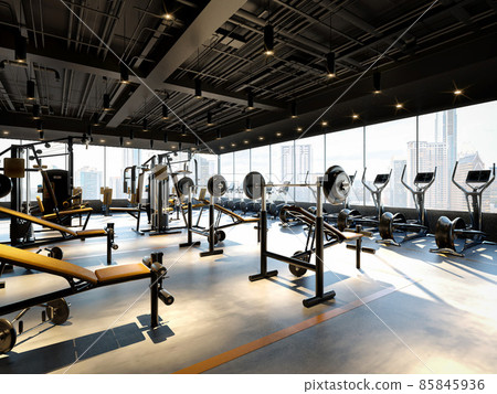 Fashionable sports gym 85845936