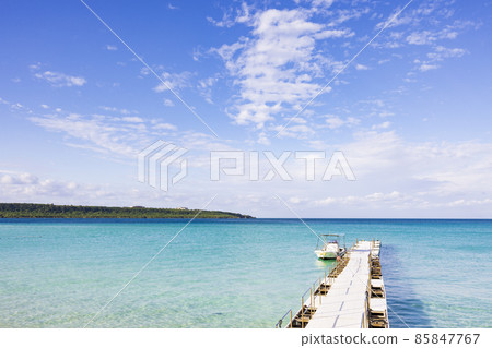 Scenery near Okinawa, Miyakojima, Yonaha Maehama Beach 85847767