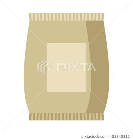 Illustration of fertilizer bag. Garden tools and equipment. Illustration of fertilizer bag. Garden tools and equipment. 85848311