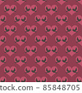 Flying silhouette of little kissing birds seamless pattern 85848705