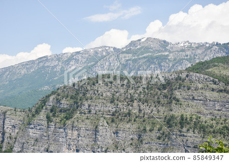 Northern Albanian mountains in Vermosh, Albania. Visit Albania 85849347
