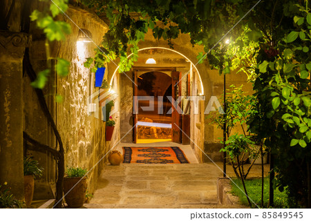 Courtyard in a hotel 85849545