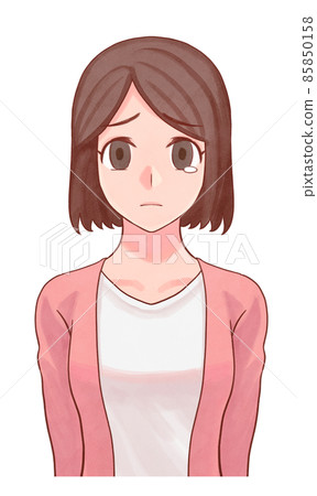 一個女人遭受心理創傷的插圖 85850158