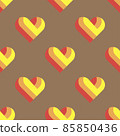 Logo art hearts love seamless background pattern 85850436