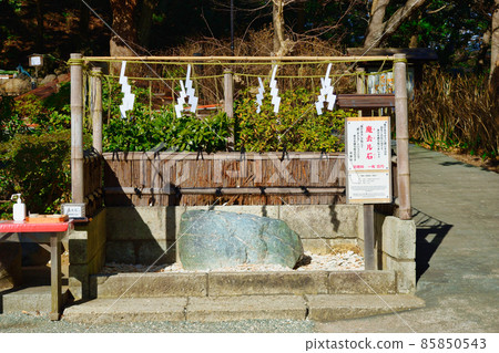 Kamakura Kuzuhara Oka Shrine's magical stone 85850543