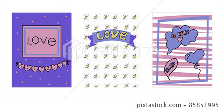 Doodle banner for Valentine s day. Vector colorful illustration for the holiday on February 14. Hand draw set for romance, wedding, date, invitation, greeting card, love. Icons for banners, sales Doodle banner for Valentine s day. Vector colorful illustration for the holiday on February 14. Hand draw set for romance, wedding, date, invitation, greeting card, love. Icons for banners, sales 85851995