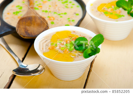 Hearty Middle Eastern Chickpea and Barley Soup Hearty Middle Eastern Chickpea and Barley Soup 85852205