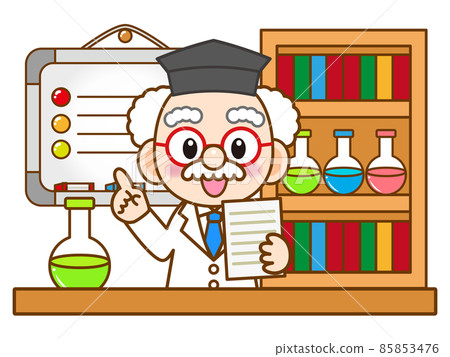 Dr. 2 explaining chemistry experiments 85853476