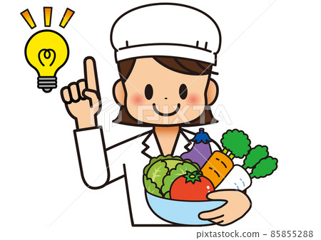 A nutritionist who cooks with delicious vegetables 85855288