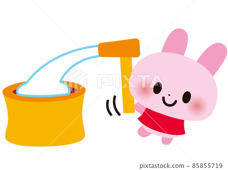Cute mochi rabbit 85855719