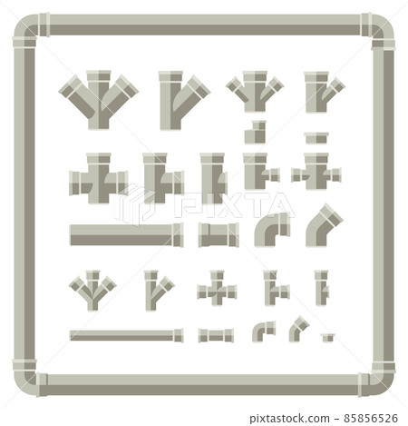 Parts and pipes of engineering sewer system Parts and pipes of engineering sewer system 85856526